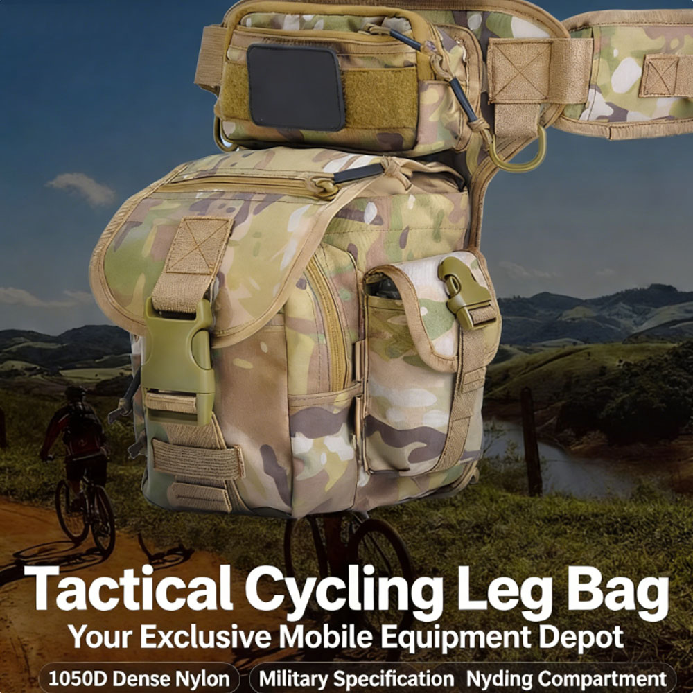 Motorcycle Gear Travel Bag - حقيبة تكتيكية للساق، حقيبة خصر لركوب