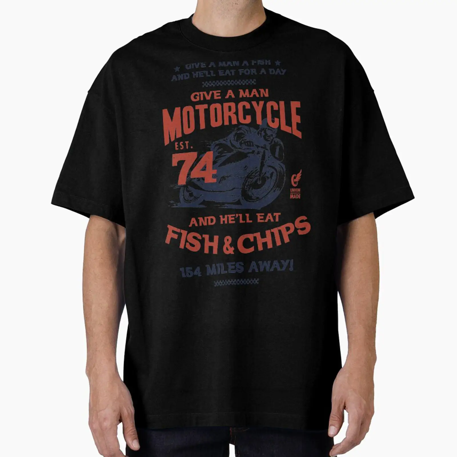 Motorcycle Gear Wash - قميص فاشن فيش آند تشيبس بتصميم