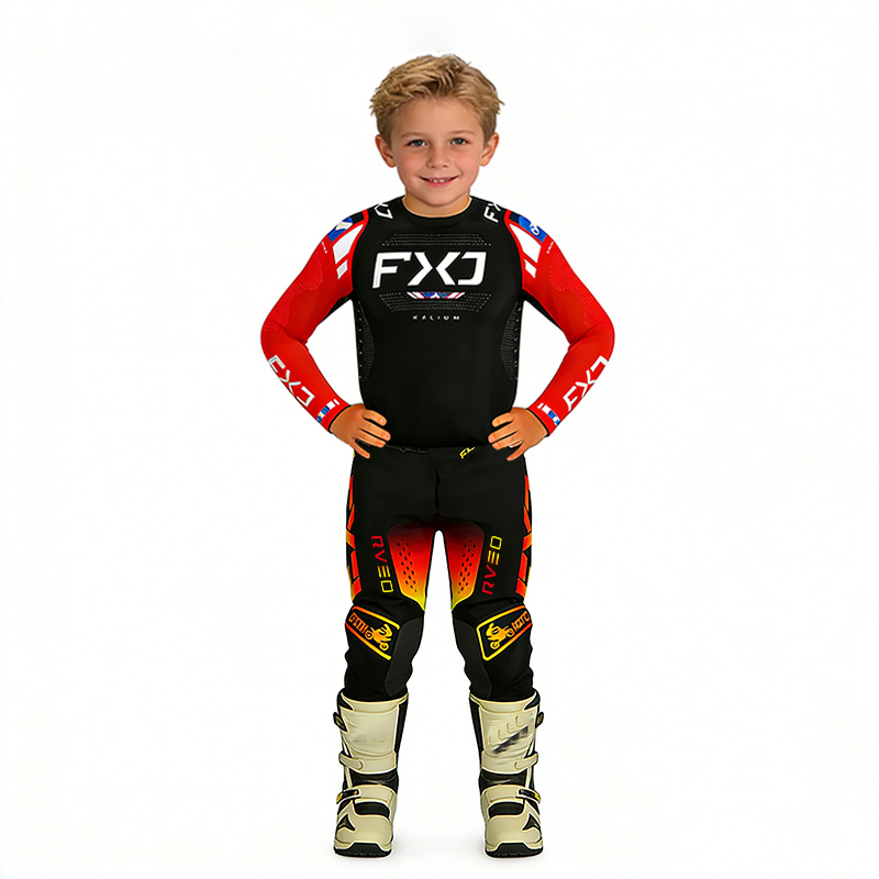 Motorcycle Gear For Kids - ملابس موتوكروس للأطفال، طقم قميص وسروال