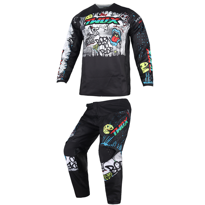 Motorcycle Gear For Kids - طقم سترة وبنطلون موتوكروس للأطفال، ملابس