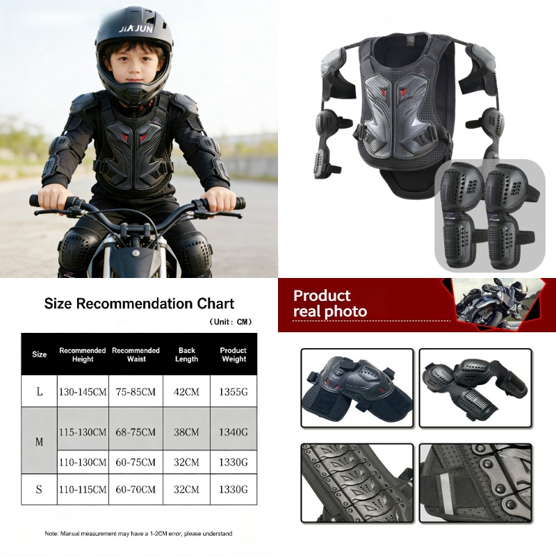 Motorcycle Gear For Kids - سترة واقية جديدة للأطفال لركوب الدراجات