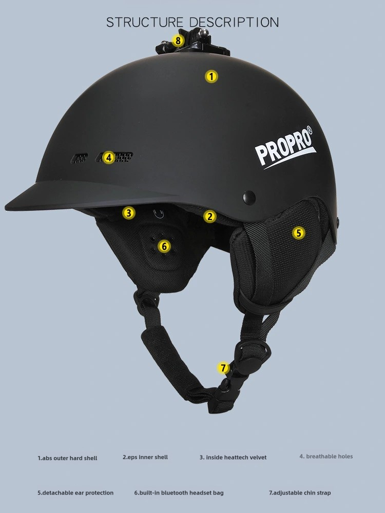 خوذة تزلج للرجال، خوذة دراجات  - مراجعة Motorcycle Gear Cycle وسعره