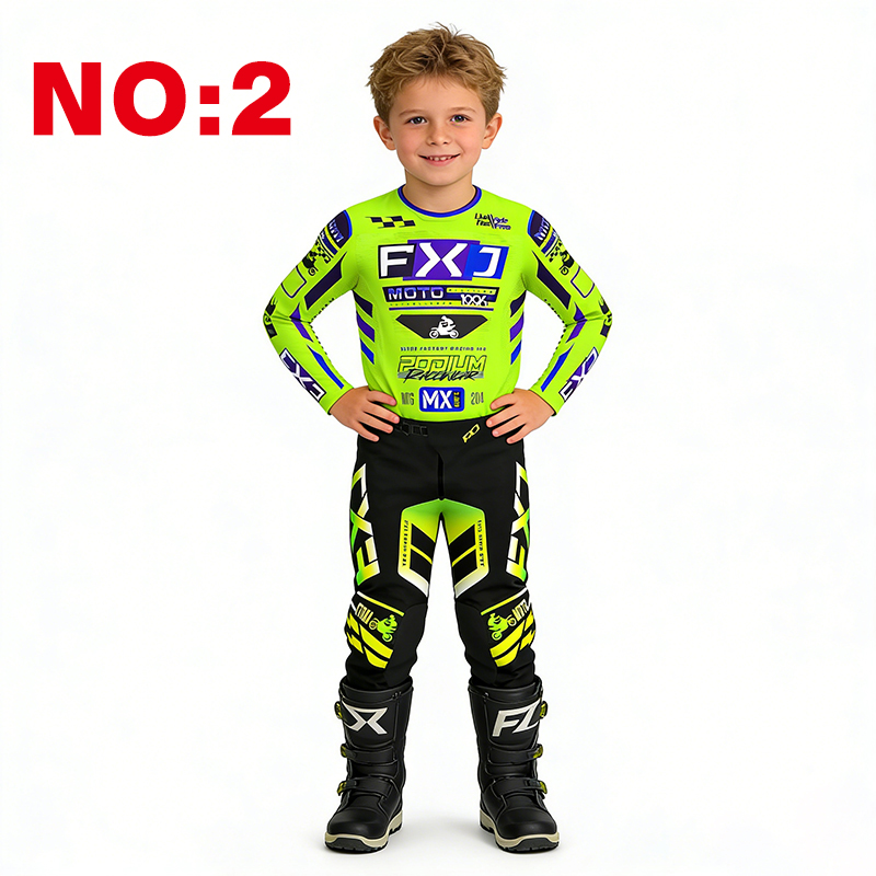طقم موتوكروس للأطفال، قميص وسر - مراجعة Motorcycle Gear For Kids وسعره