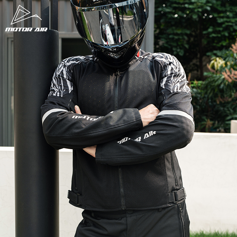 سترة دراجات نارية باللونين الأ - مراجعة Motorcycle Gear White وسعره