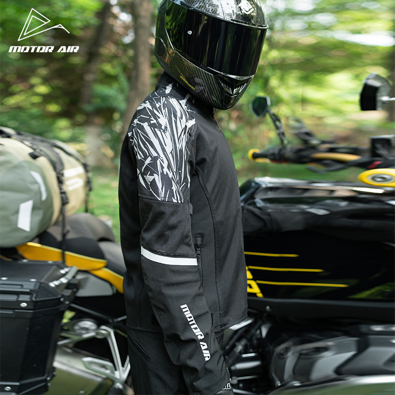 سترة دراجات نارية باللونين الأ - مراجعة Motorcycle Gear White وسعره