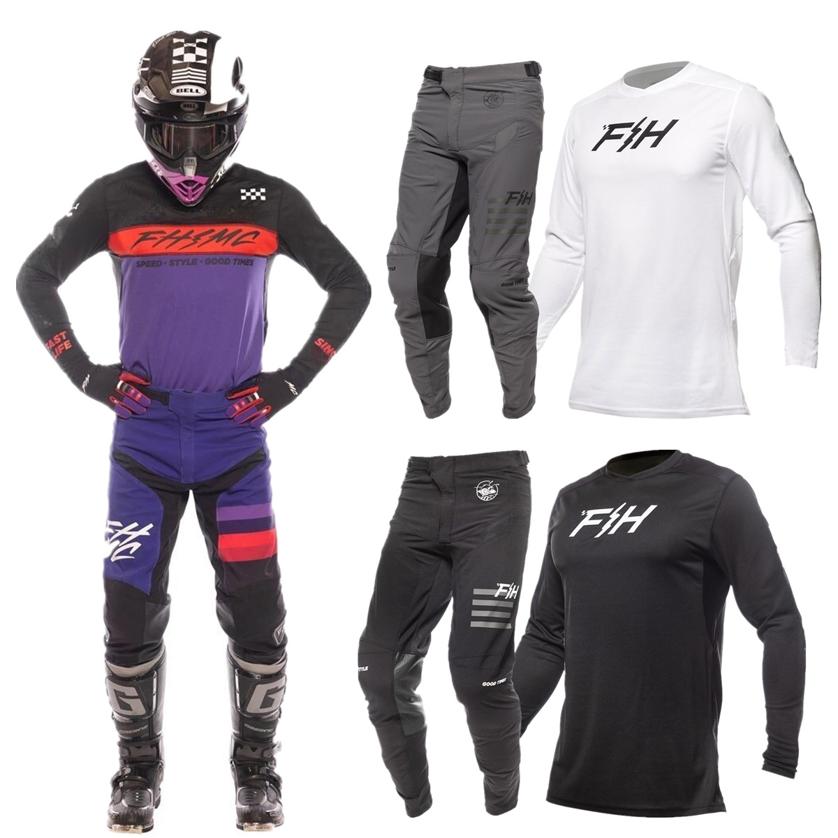 2026 FH موتوكروس مجموعة تروس ا - مراجعة Motorcycle Gear White وسعره