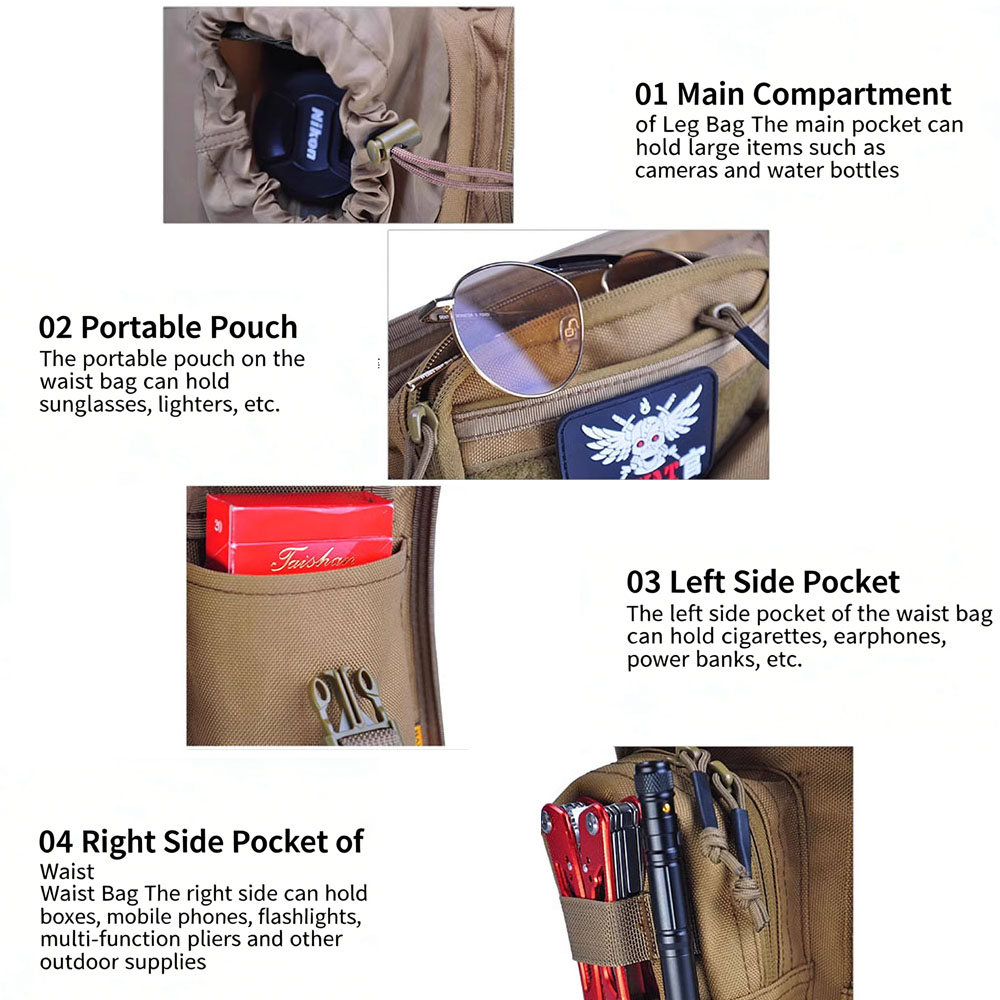 حقيبة تكتيكية للساق، حقيبة خصر - مراجعة Motorcycle Gear Travel Bag وسعره