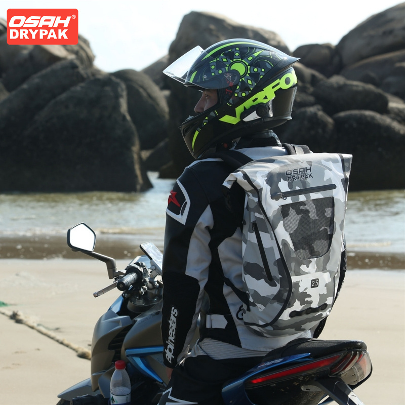OSAH رمادي دراجة نارية حقيبة 2 - مراجعة Motorcycle Gear Travel Bag وسعره