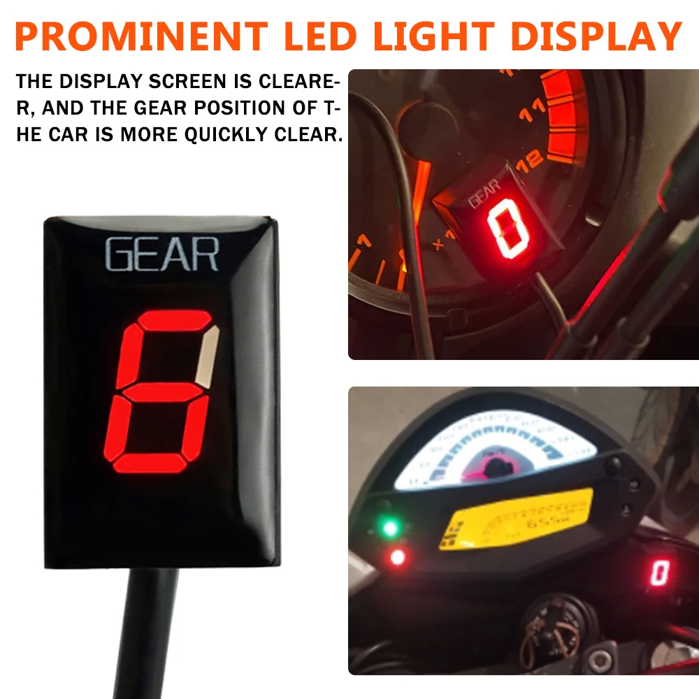 دراجة نارية الملحقات والعتاد م - مراجعة Gear Indicator Display وسعره