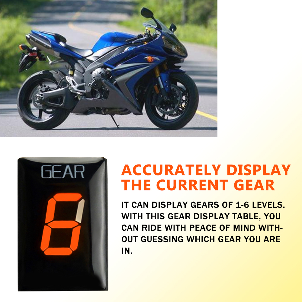دراجة نارية الملحقات والعتاد م - مراجعة Gear Indicator Display وسعره