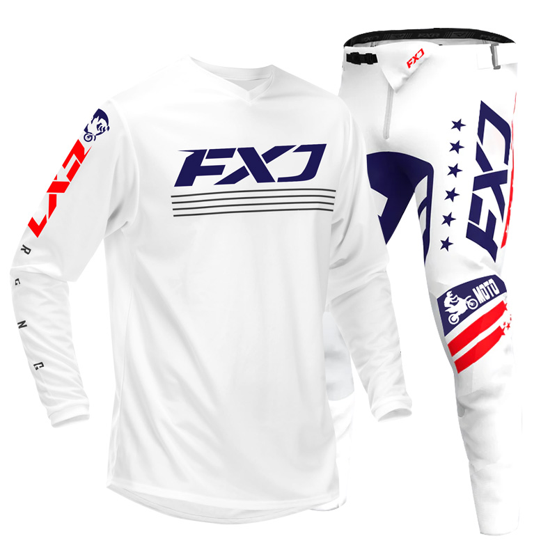 طقم دراجات نارية للطرق الوعرة، - مراجعة Motorcycle Gear White وسعره