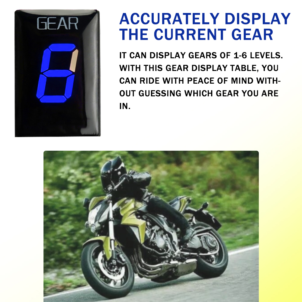 مؤشر تروس الدراجات النارية لهو - مراجعة Gear Indicator Display وسعره