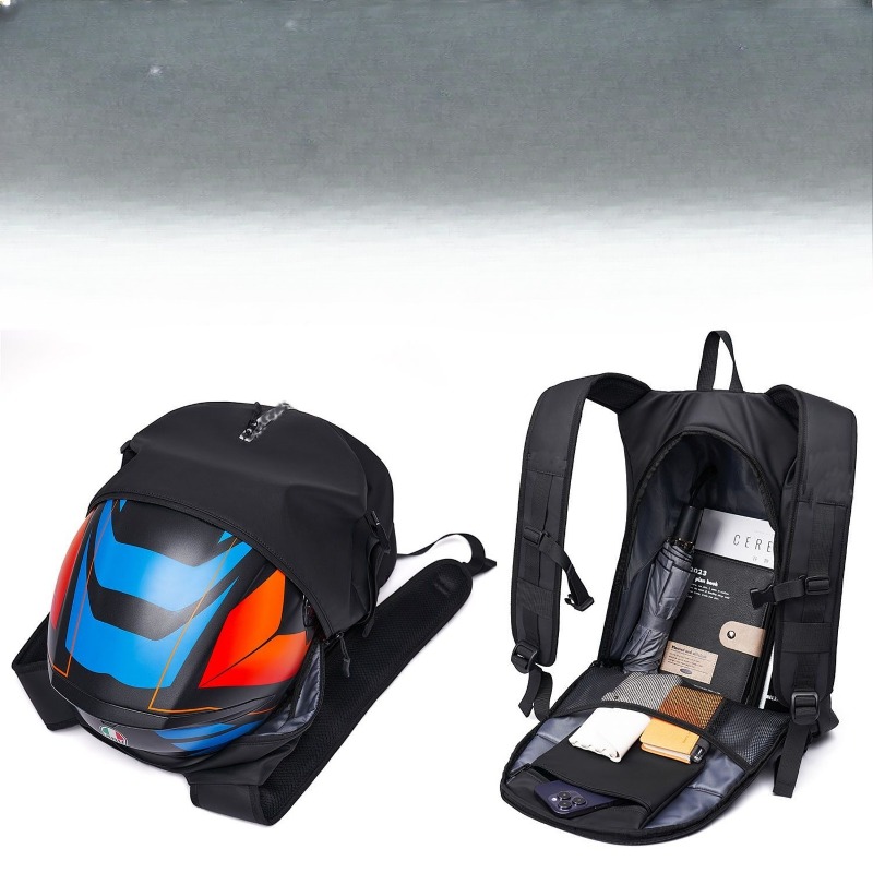 حقيبة خوذة الدراجة النارية - م - مراجعة Motorcycle Gear Essentials وسعره