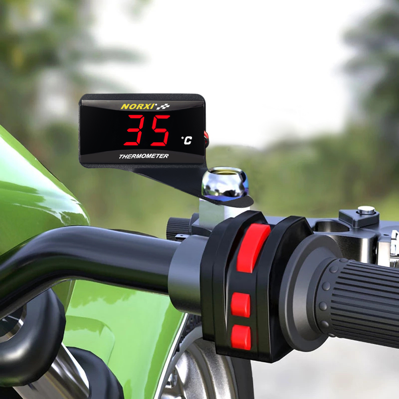 مقياس حرارة مياه الدراجة النار - مراجعة Gear Indicator Display وسعره
